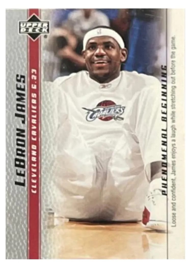2003 Upper Deck Phenomenal Beginning LeBron James #4 card