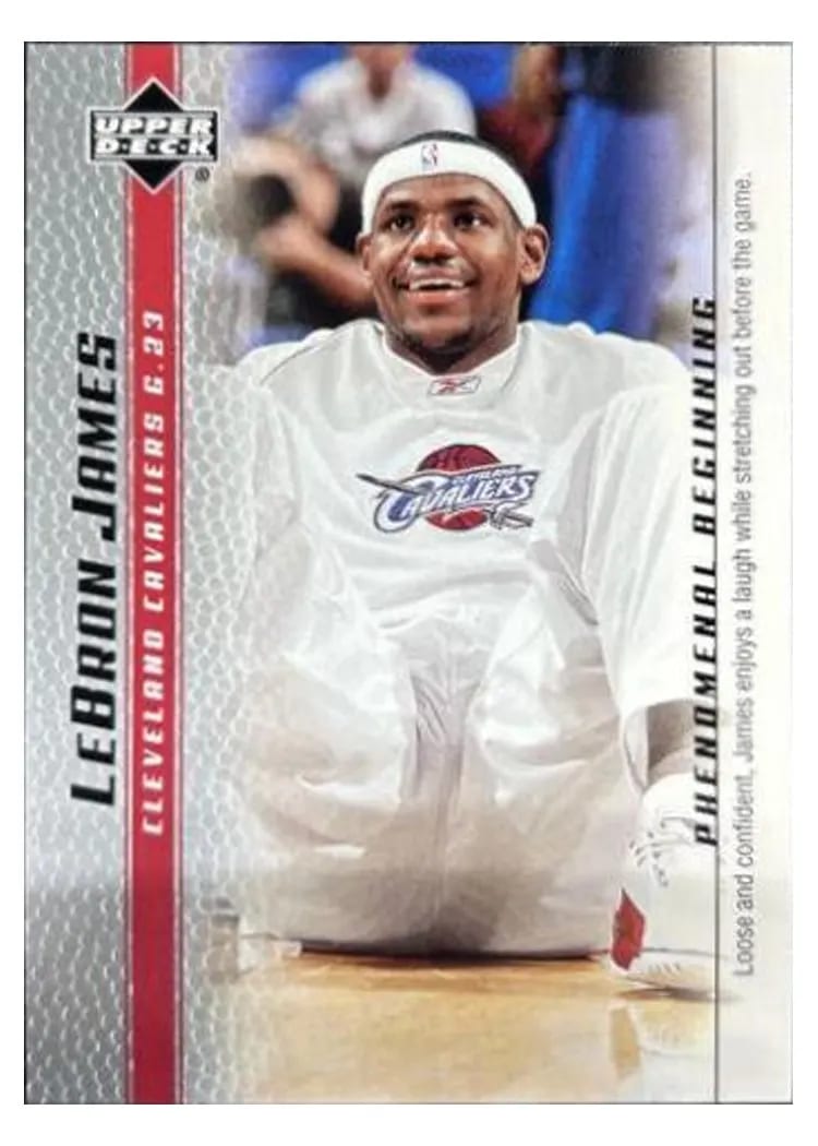 2003 Upper Deck Phenomenal Beginning LeBron James #4 card