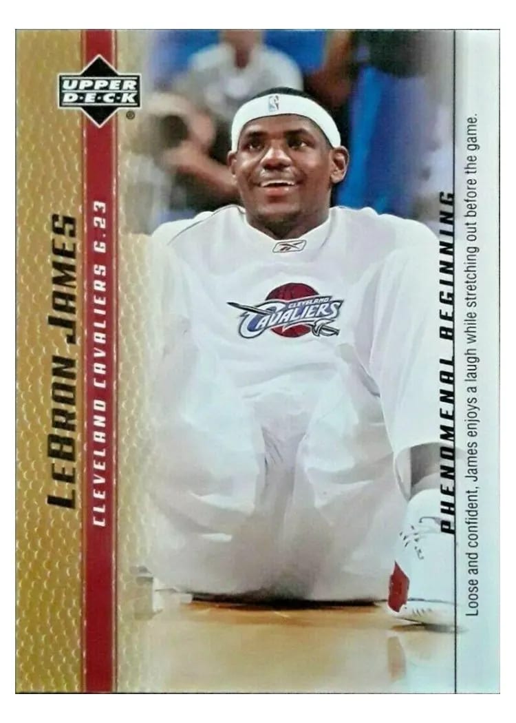 2003 Upper Deck Phenomenal Beginning LeBron James #4 card