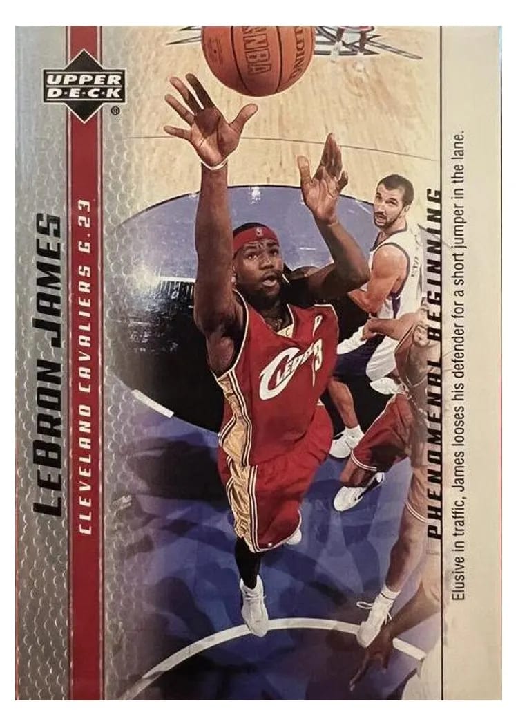 2003 Upper Deck Phenomenal Beginning LeBron James #6 card