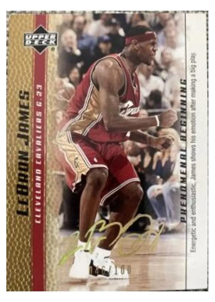 2003 Upper Deck Phenomenal Beginning LeBron James #8 card