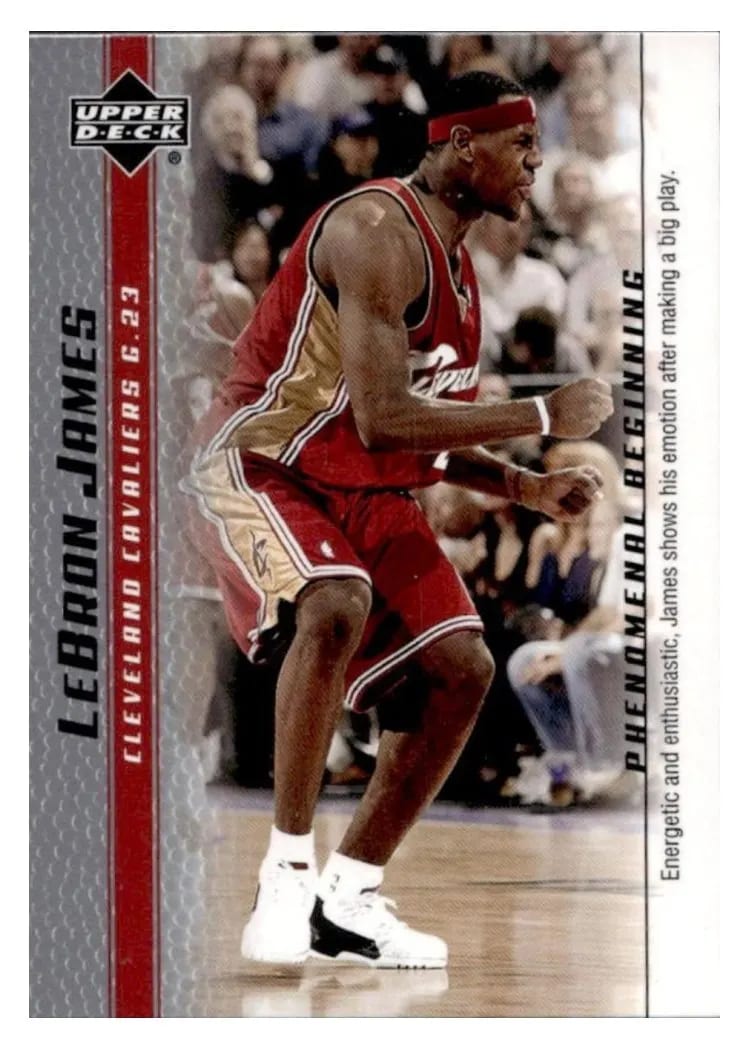 2003 Upper Deck Phenomenal Beginning LeBron James #8 card