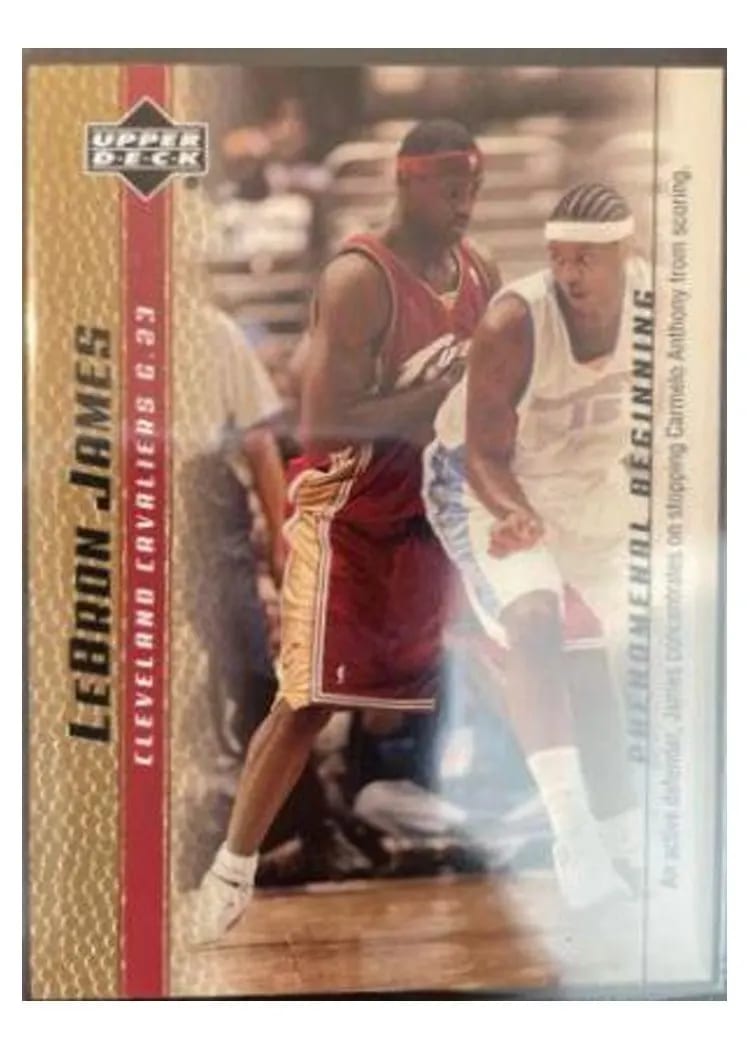 2003 Upper Deck Phenomenal Beginning LeBron James #9 card