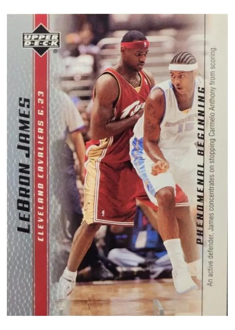 2003 Upper Deck Phenomenal Beginning LeBron James #9 card