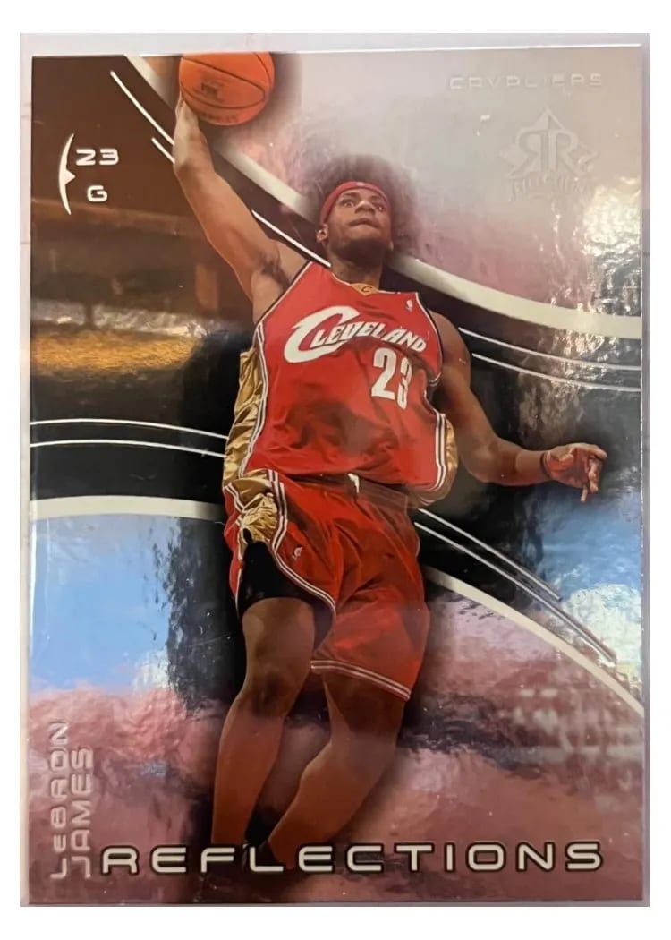 2003 Upper Deck Triple Dimensions Reflections LeBron James Reflections #10 card
