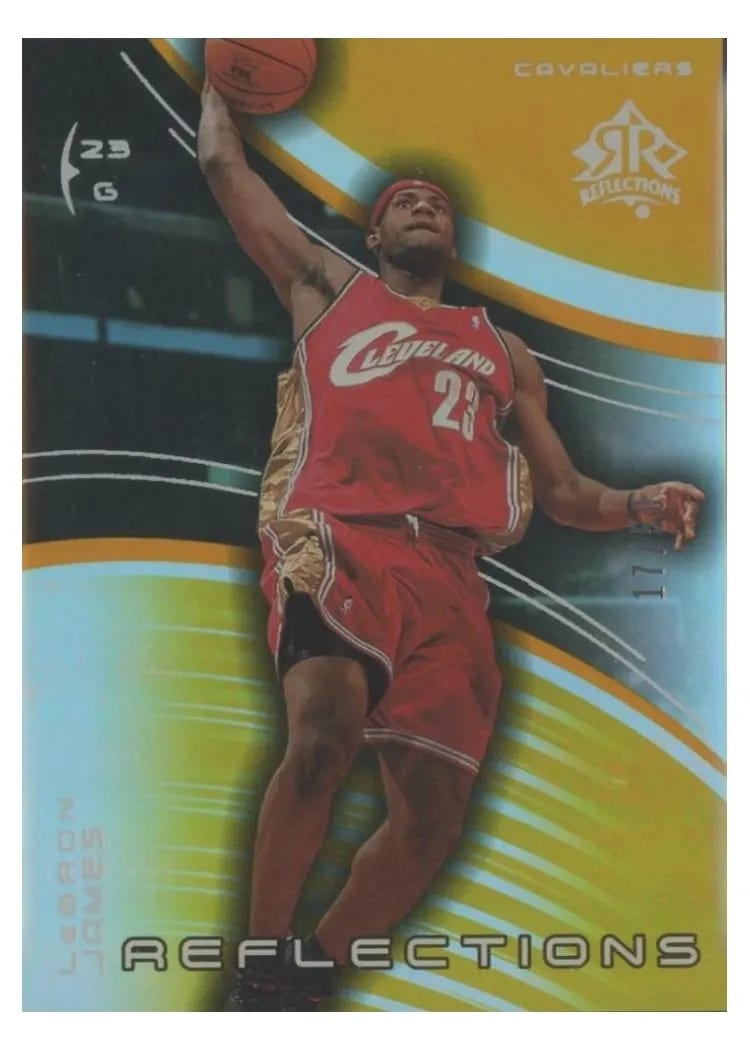 LeBron James 2003 Upper Deck Triple Dimensions Reflections card