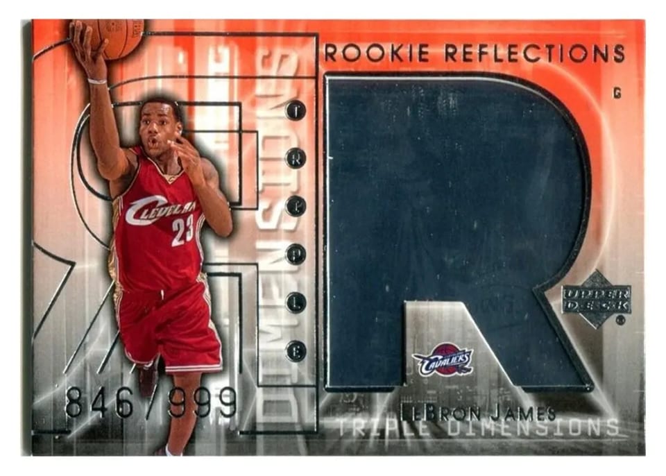 2003 Upper Deck Triple Dimensions Reflections Lebron James #132 card
