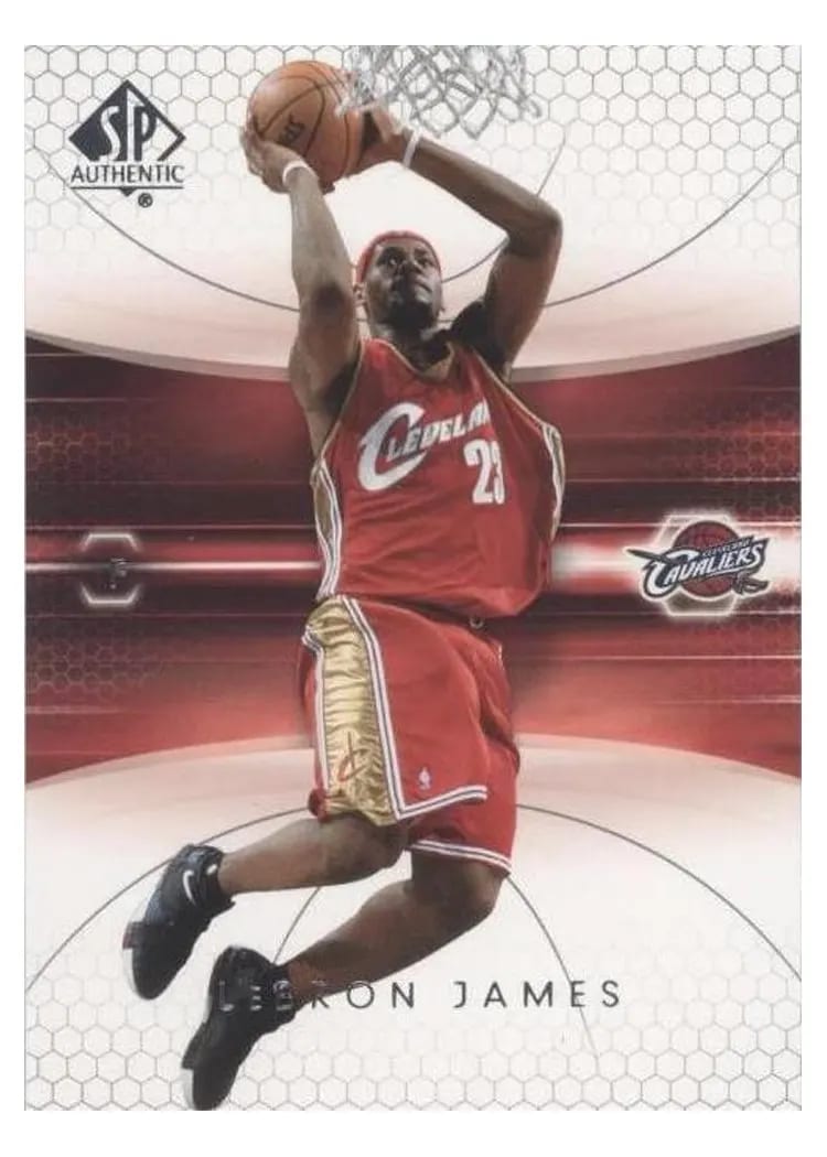 2004 SP Authentic LeBron James #14 card