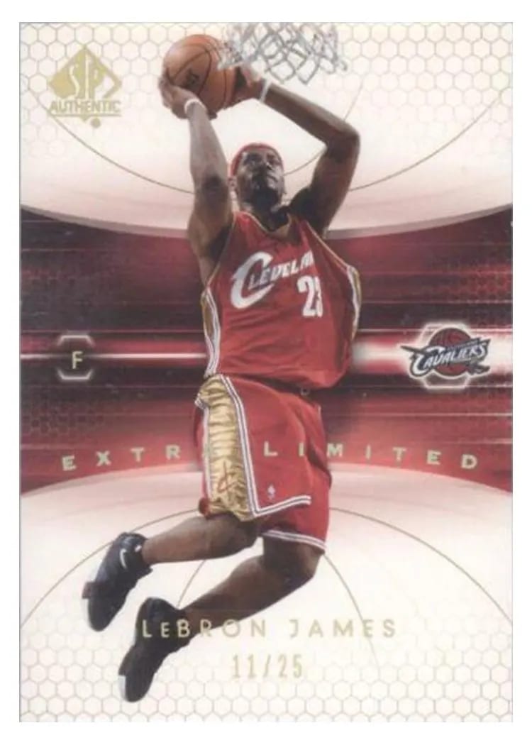 2004 SP Authentic LeBron James #14 card