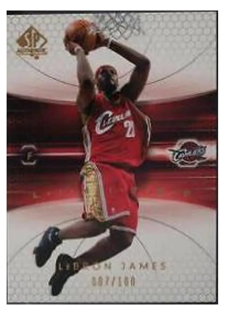 2004 SP Authentic LeBron James #14 card