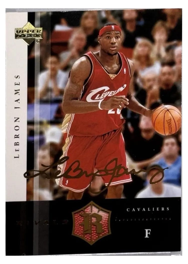 2004 Upper Deck Rivals LeBron James Gold #6 card