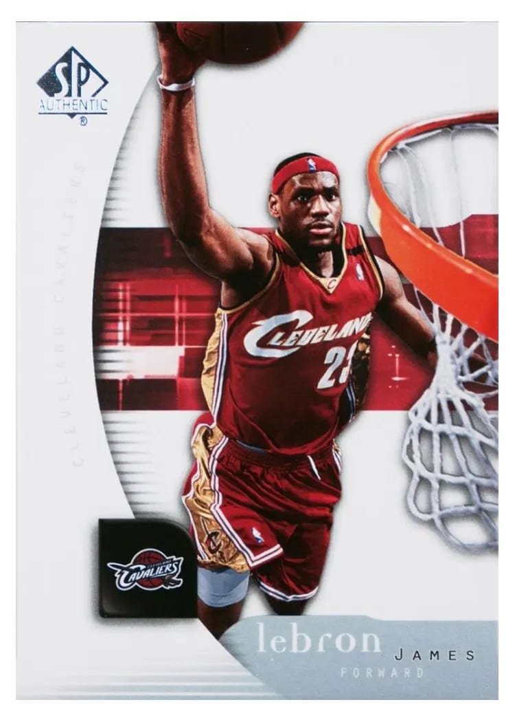 2005 SP Authentic LeBron James #14 card