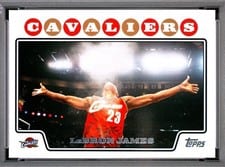 2008 Topps Chrome LeBron James #23 card