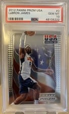 2012 Panini Prizm USA LeBron James Prizm #3 card