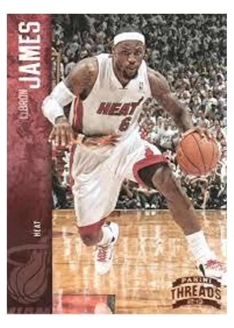 2012 Panini Threads Lebron James #76 card