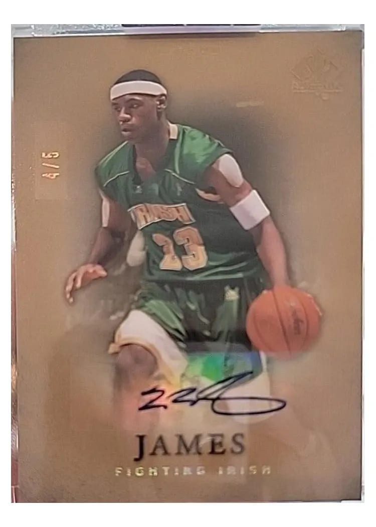 2012 SP Authentic LeBron James #17 card