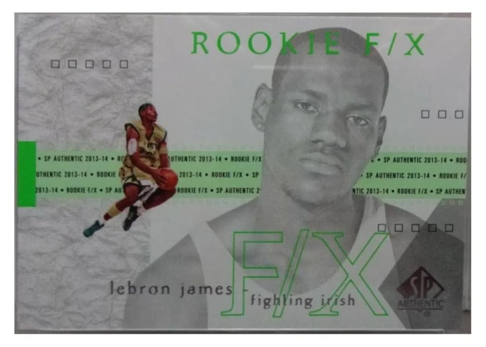 2013 SP Authentic LeBron James #71 card