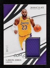 2020-21 Panini Immaculate Collection Remarkable Jerseys LeBron James #RJ-LBJ card