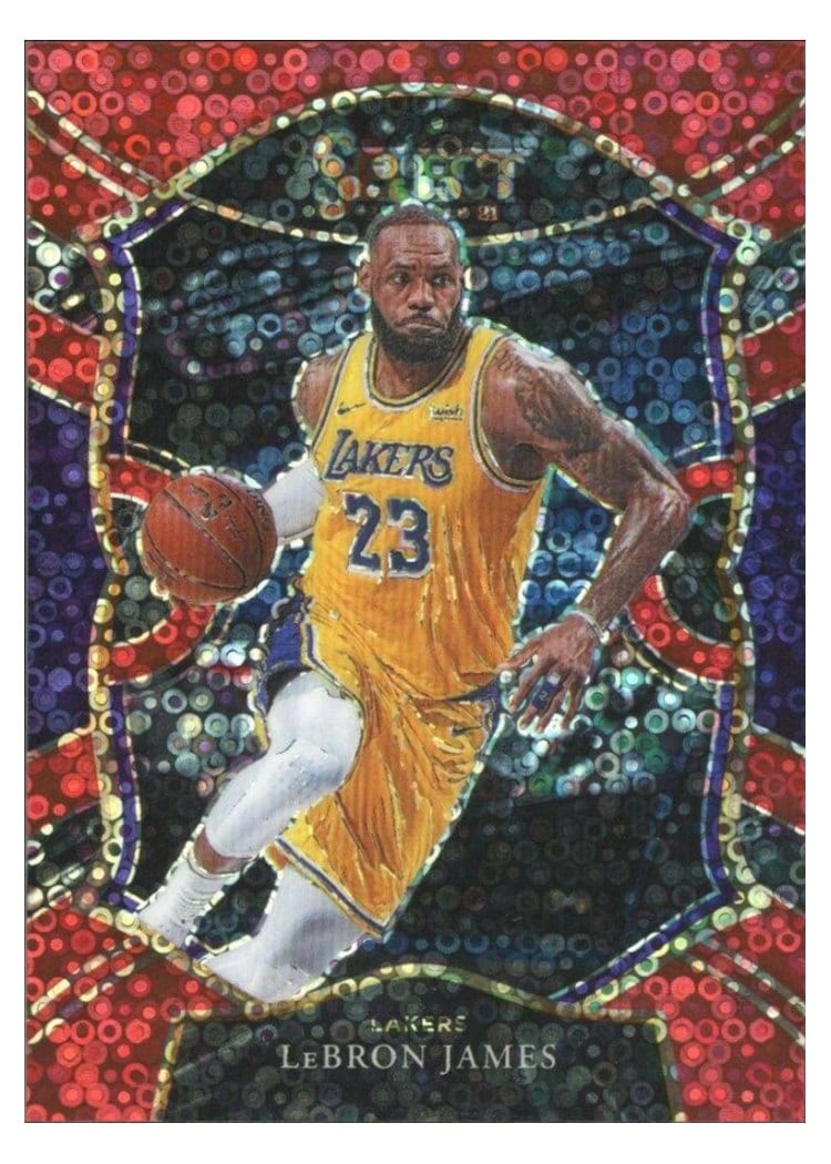 2020-21 Panini Select Base Set LeBron James #23 card