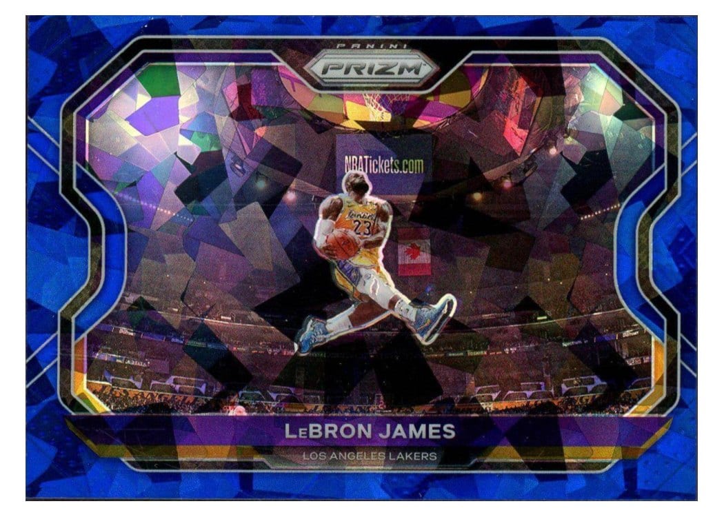 2020 Panini Prizm LeBron James Blue Ice Prizm #1 card