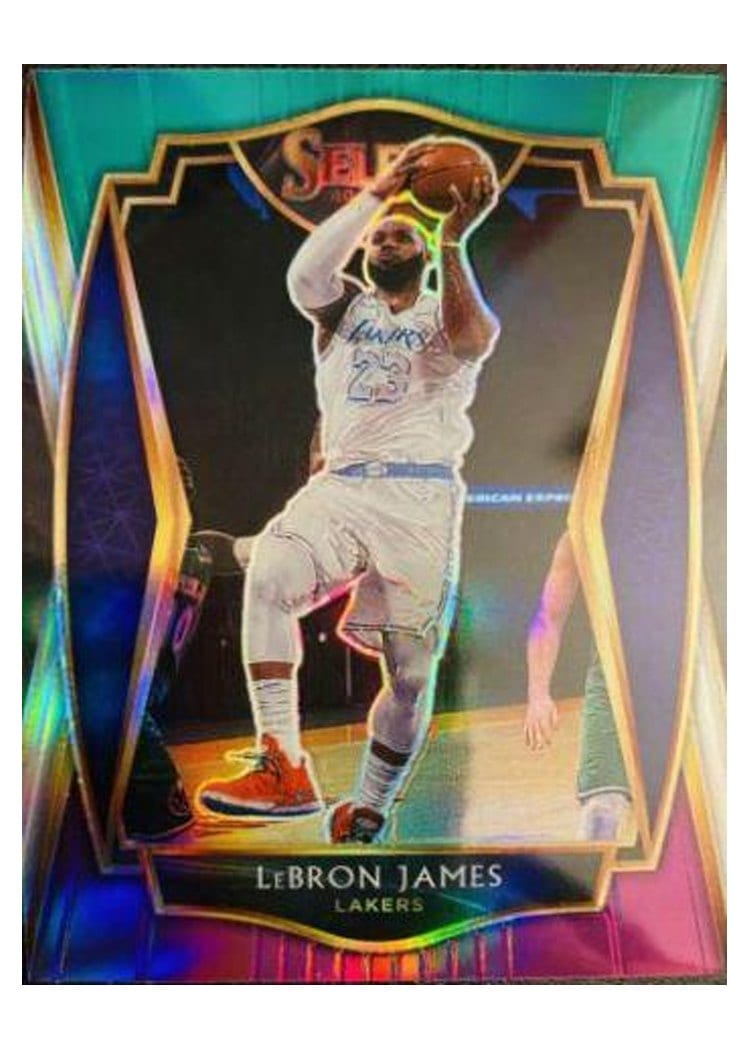 2020 Panini Select LeBron James Green White Purple #113 card