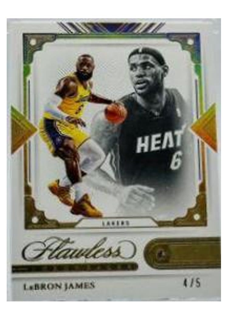 2021-22 Panini Flawless Base Set LeBron James #156 card