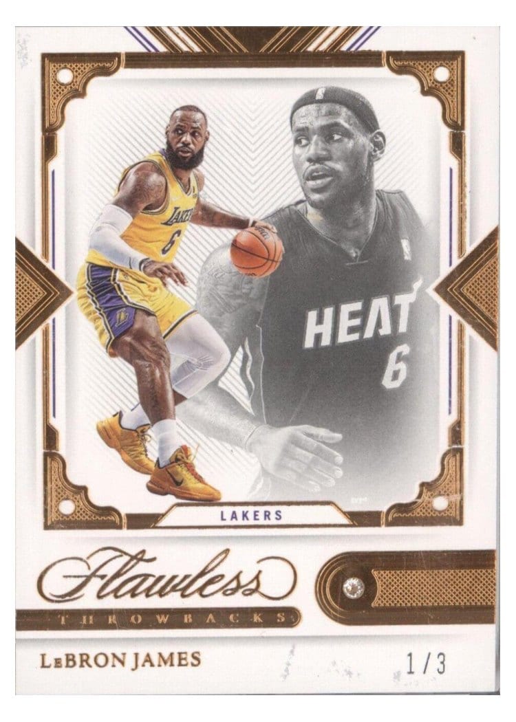 2021-22 Panini Flawless Base Set LeBron James #191 card