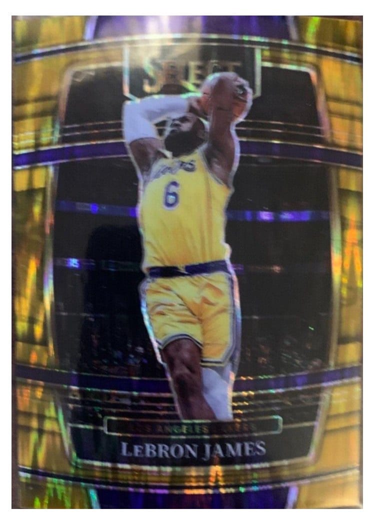 2021-22 Panini Select Base Set LeBron James #100 card