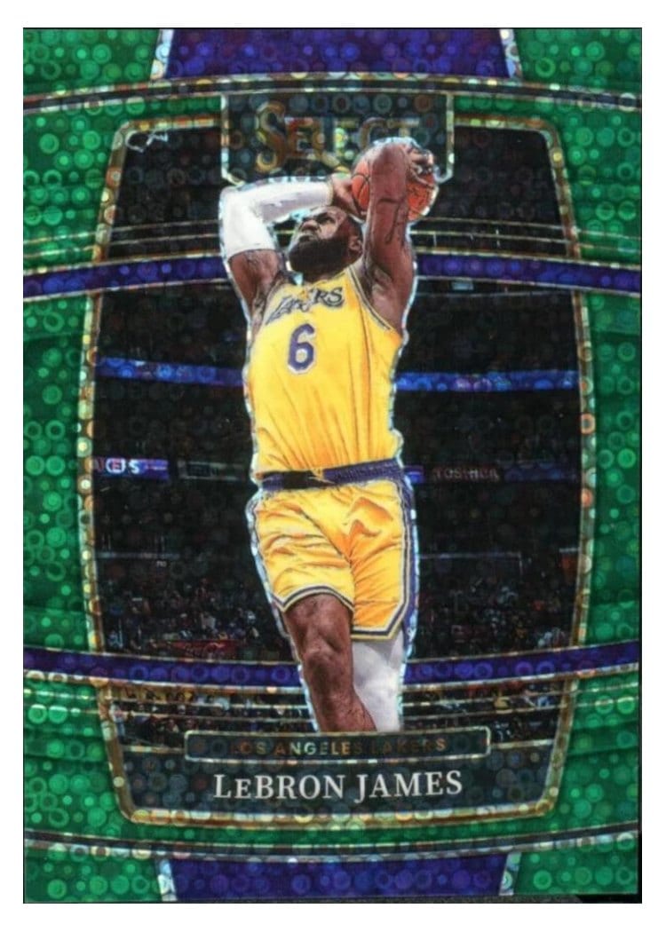 2021-22 Panini Select Base Set LeBron James #100 card