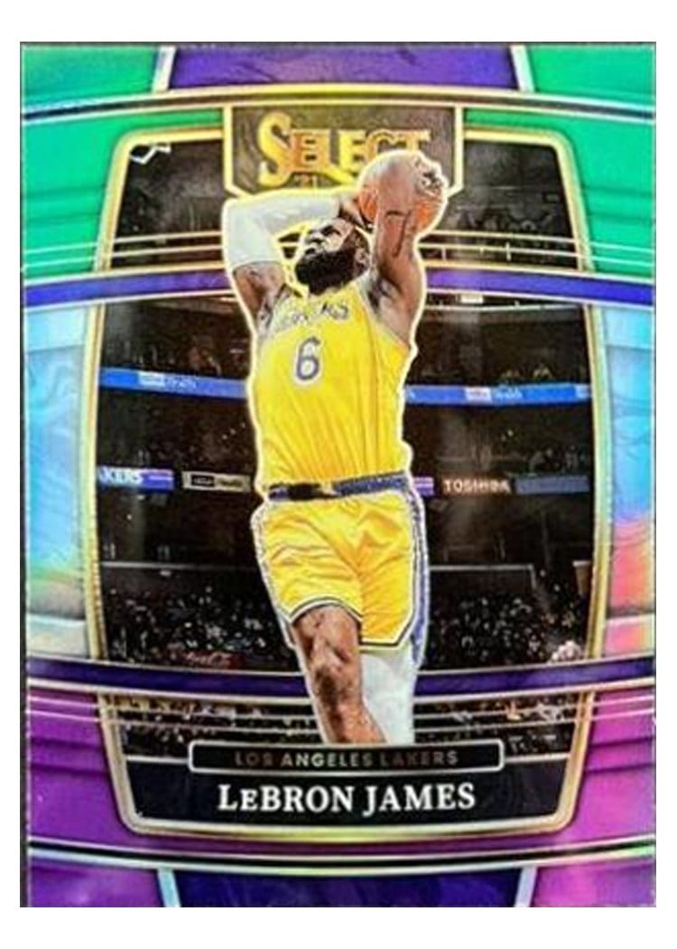 2021-22 Panini Select Base Set LeBron James #100 card