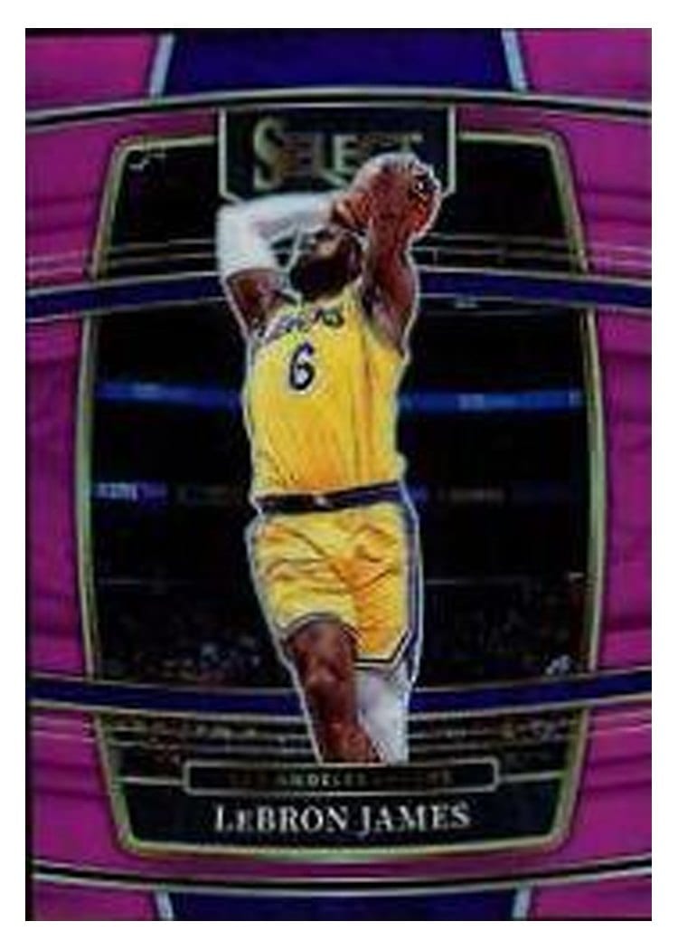 2021-22 Panini Select Base Set LeBron James #100 card