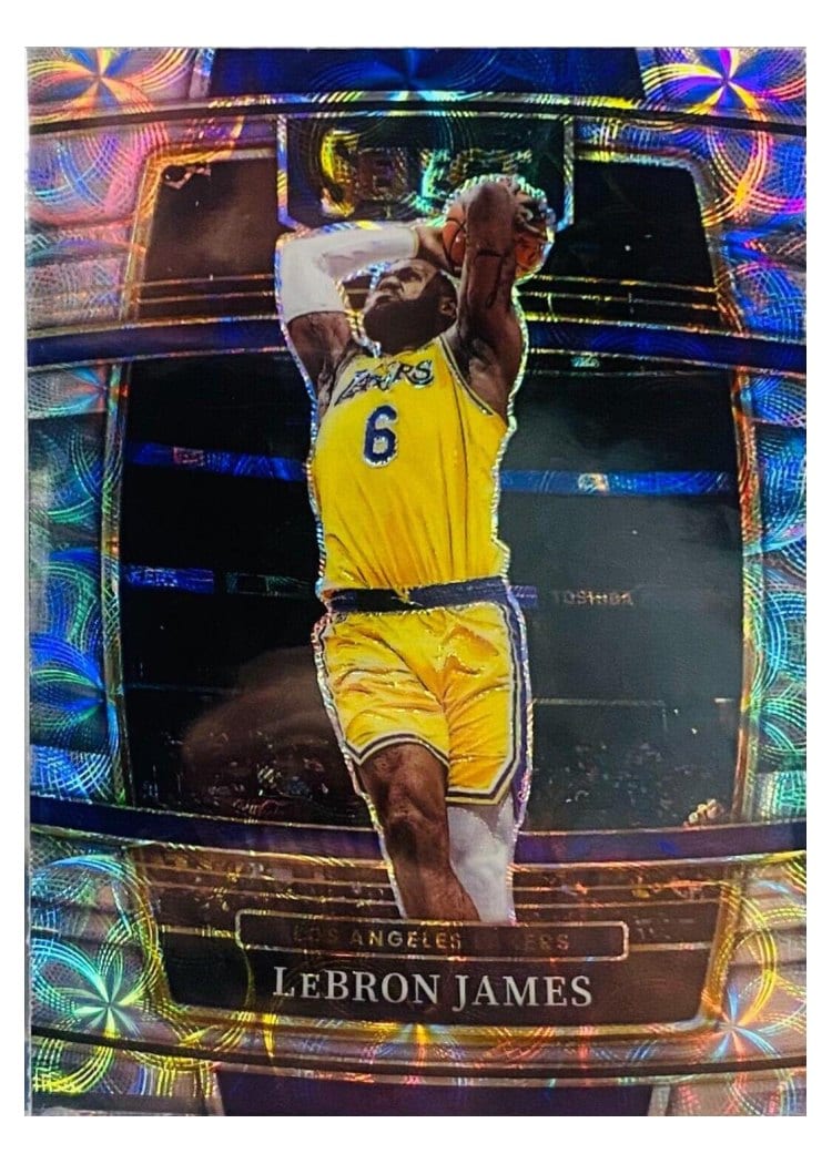 2021-22 Panini Select Base Set LeBron James Scope Prizm #100 card