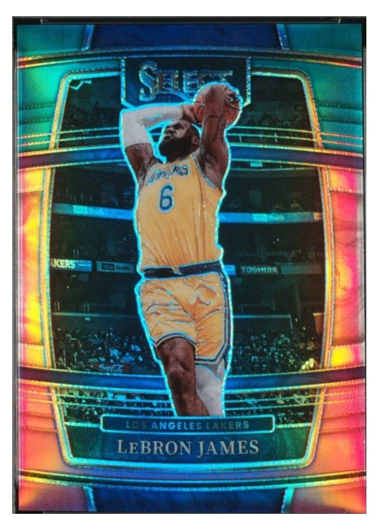 2021-22 Panini Select Base Set LeBron James #100 card