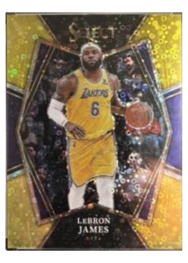 2021-22 Panini Select Base Set LeBron James #195 card