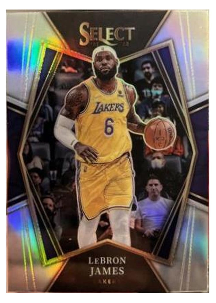 2021-22 Panini Select Base Set LeBron James #195 card