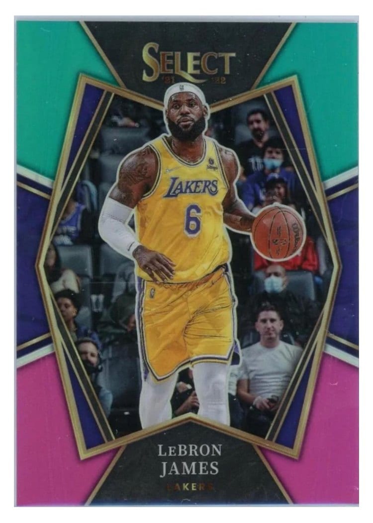 2021-22 Panini Select Base Set LeBron James #195 card