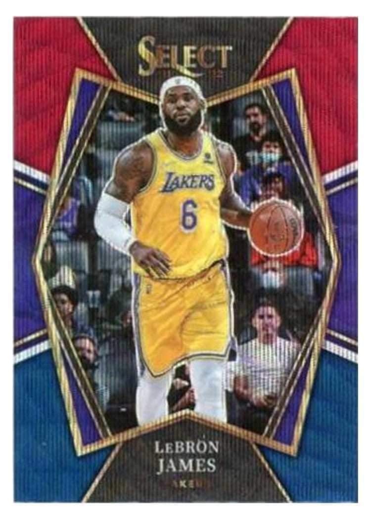 2021-22 Panini Select Base Set LeBron James #195 card