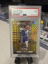 2021 Panini Mosaic LeBron James Gold #286 card