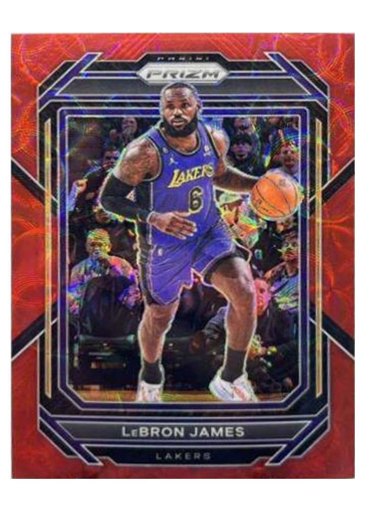 2022-23 Panini Prizm Base Set LeBron James #134 card