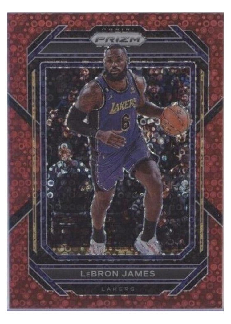 2022-23 Panini Prizm Base Set LeBron James #134 card