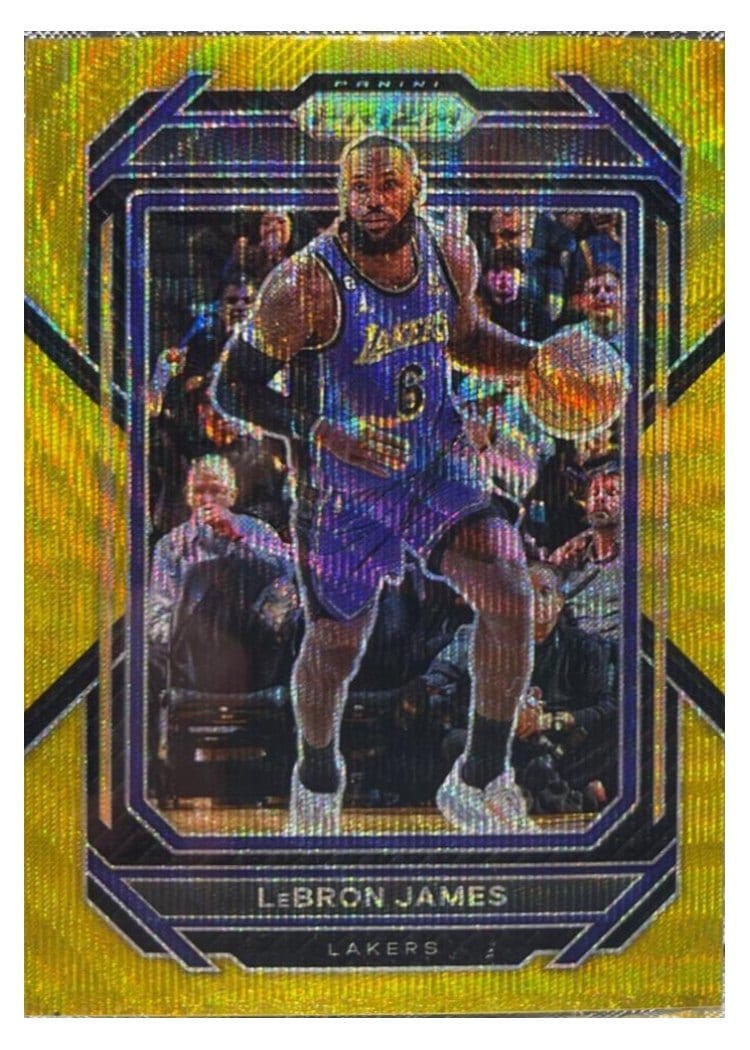2022-23 Panini Prizm Base Set LeBron James #134 card