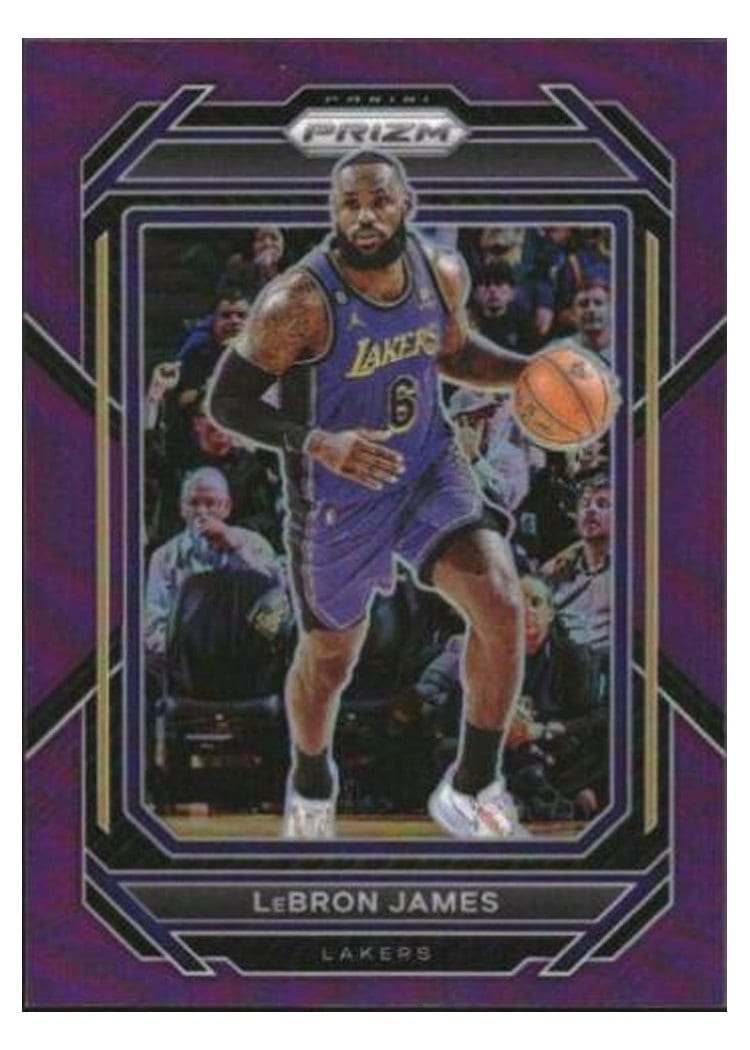 2022-23 Panini Prizm Base Set LeBron James #134 card