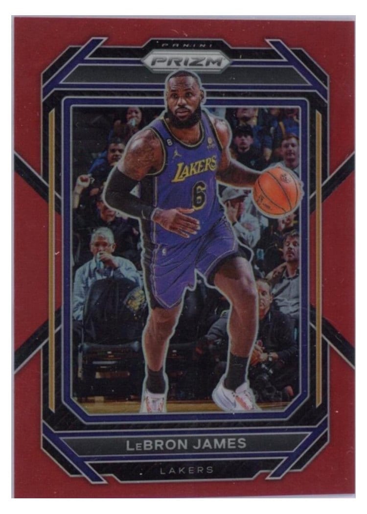 2022-23 Panini Prizm Base Set LeBron James #134 card