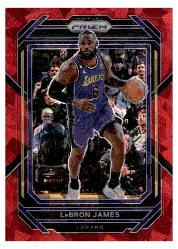 2022-23 Panini Prizm Base Set LeBron James #134 card