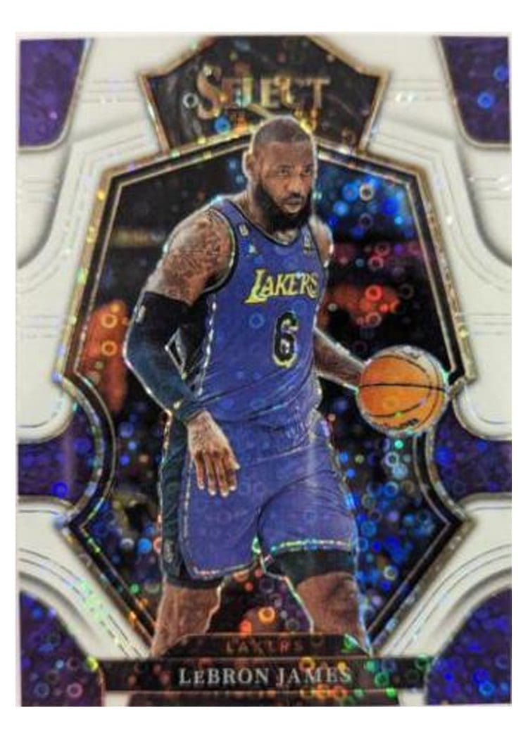 2022-23 Panini Select Base Set LeBron James White Disco Prizm #126 card