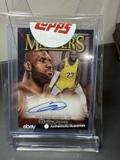 2023-24 Finest Masters Autographs Lebron James #MA-LBJ card
