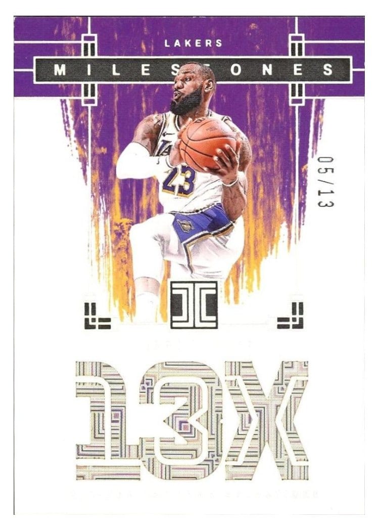 2023-24 Panini Impeccable Impeccable Milestones LeBron James #1 card