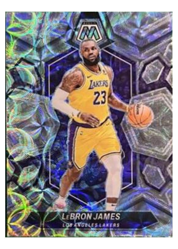 2023-24 Panini Mosaic Base Set LeBron James International #92 card