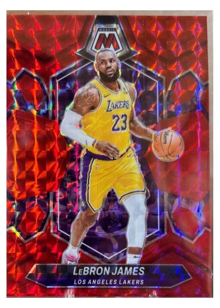 2023-24 Panini Mosaic Base Set LeBron James #92 card