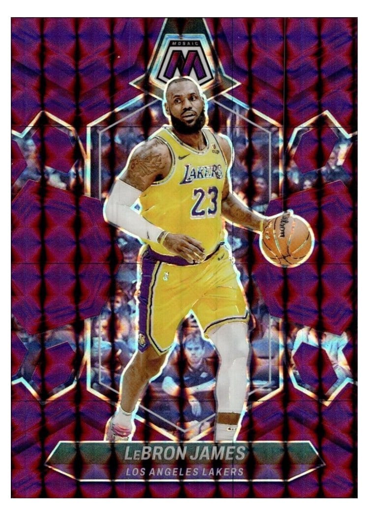 2023-24 Panini Mosaic Base Set LeBron James #92 card